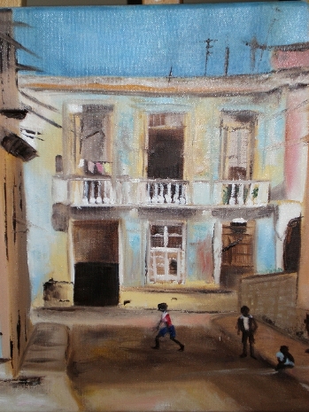 Window on a Street of Havana